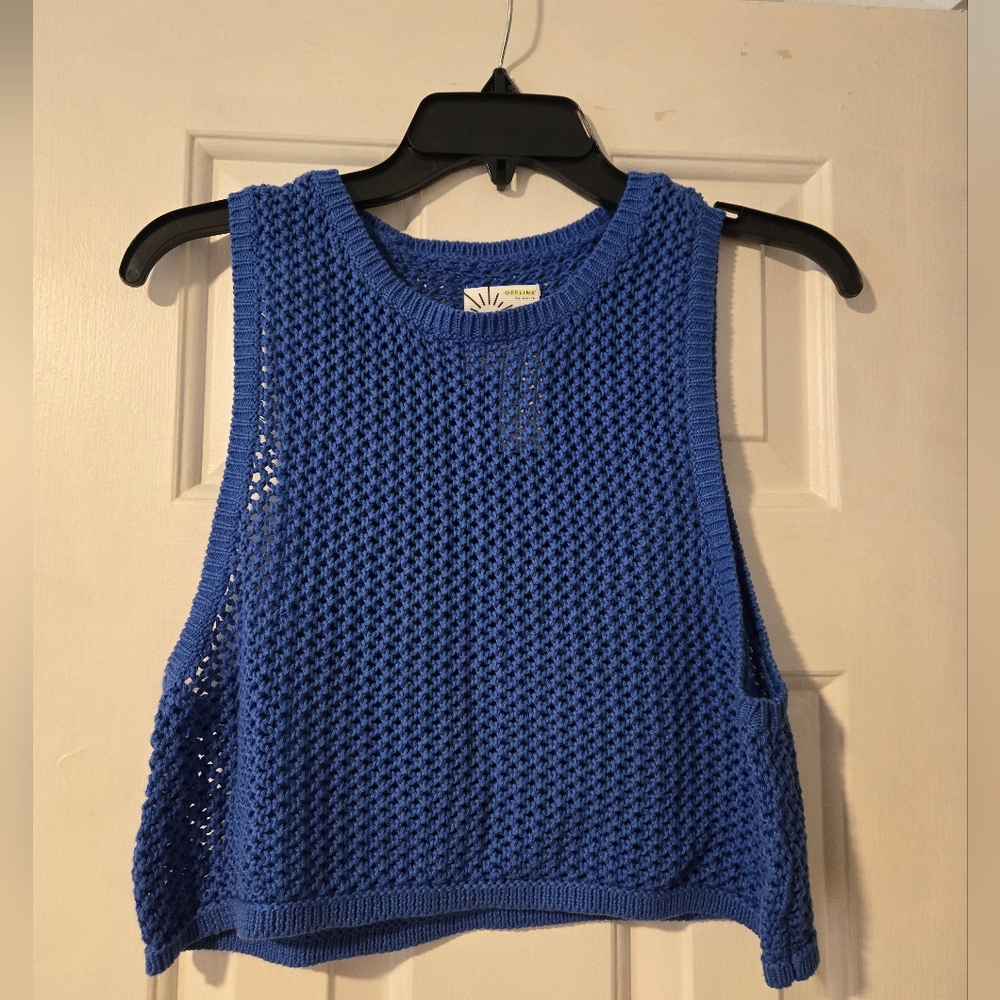 OFFLINE By Aerie Crochet Sweater Tank Top